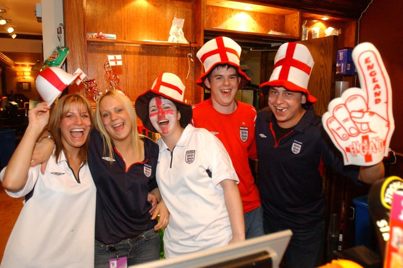 A South Shields pub scene as England took on France at Euro 2004. Remember this?