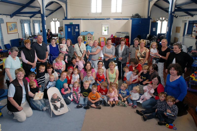 The St Jude's Church Mother and Toddler Group was celebrating its first birthday in 2009 and look at the turnout for the happy day.