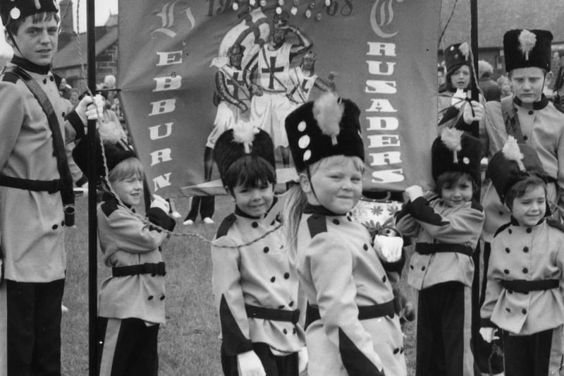 Hebburn Crusaders were pictured as they got ready for a carnival procession in 1972.