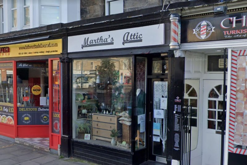 Martha's Attic is a favourite with both residents and visitors to Portobello, with a range of antiques, curios and vintage clothing.