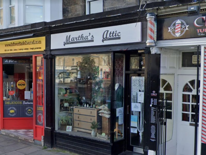 Martha's Attic is a favourite with both residents and visitors to Portobello, with a range of antiques, curios and vintage clothing.