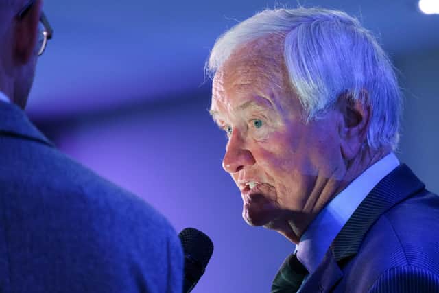 Former Sheffield Wednesday manager Ron Atkinson chats to Paul Walker at The Star's Football Awards 2022.