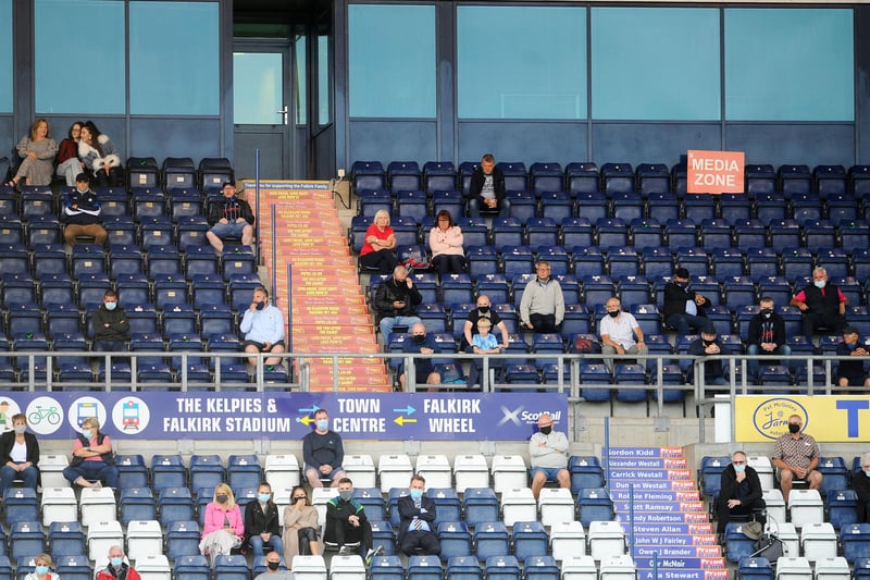 494 days since Falkirk fans were last at a game a crowd of 686 watched the Bairns beat Albion Rovers 5-1 in the Premier Sports Cup
