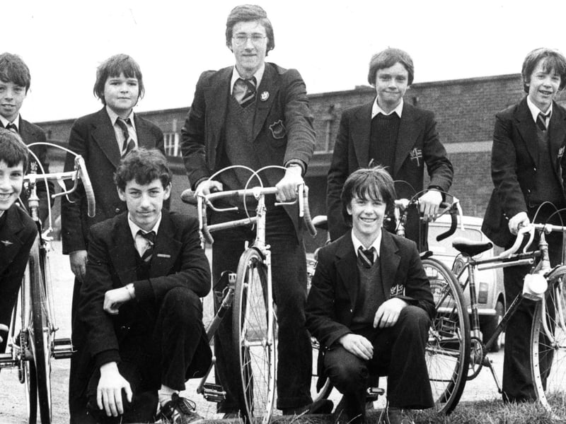 Members of Harton Comprehensive School's successful cycle teams in 1980. We hope you can spot someone you know.
