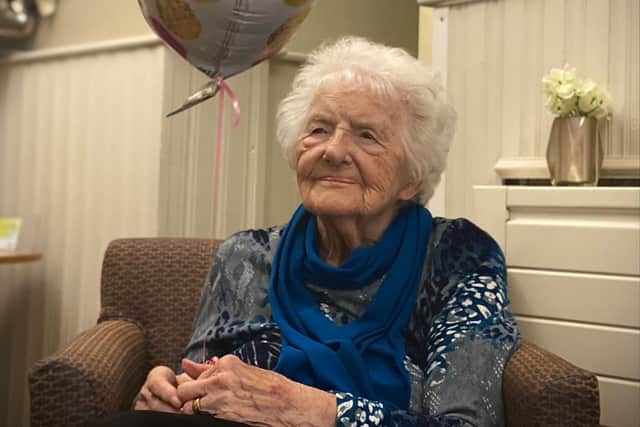 Margaret spent the morning of her hundredth birthday dancing with an entertainer at Norwood Grange Care Home.