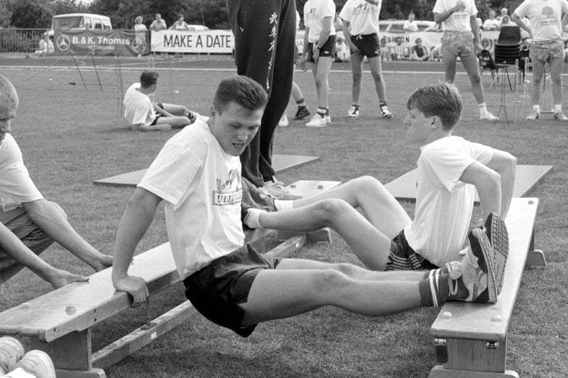 Did you take part in any of the sporting challenges in 1990?