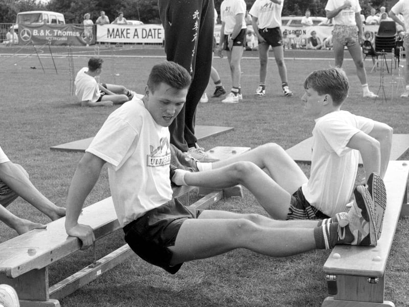 Did you take part in any of the sporting challenges in 1990?