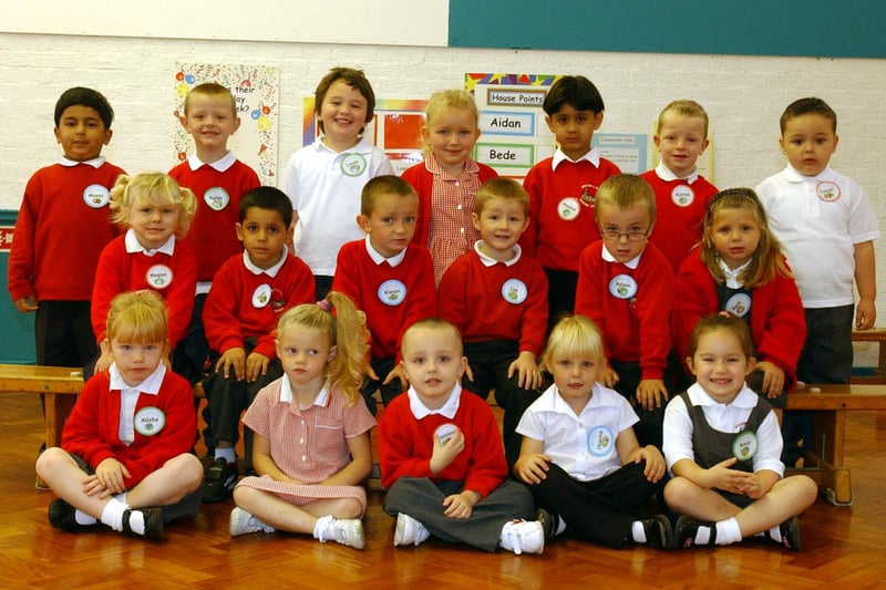 Mrs Kane's reception class at Boldon CofE Primary School in 2005. We hope you recognise someone you know.