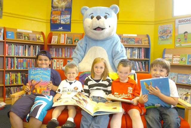 Blueberry the Bookstart bear visited Southwick Library in 2008 to encourage youngsters to read. Does this bring back happy memories?