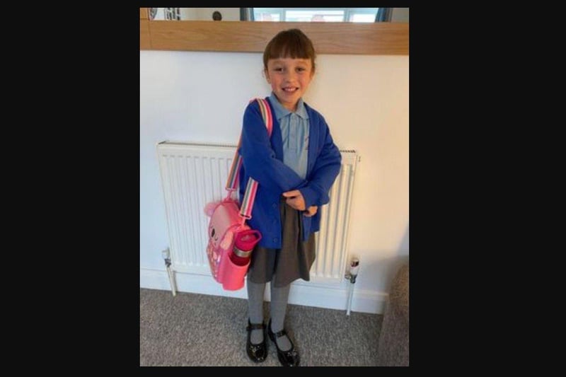 Parents from across the Portsmouth area shared photos as their children returned to school after the summer holiday on Thursday, September 2, 2021. Pictured is Cassie, now in Year 2. 