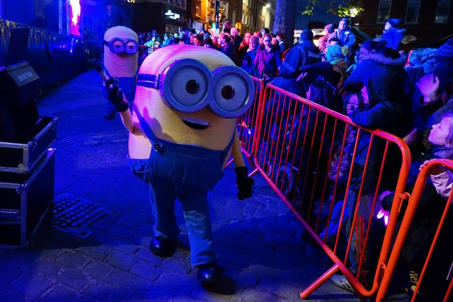 Families were able to meet the Minions, Bob and Kevin, at Rykneld Square