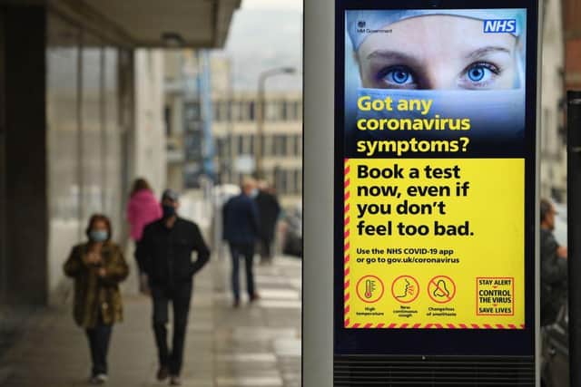 The coronavirus infection rate is continuing to rise in South Yorkshire (Photo by OLI SCARFF/AFP via Getty Images)