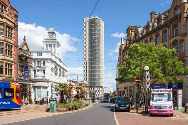 Proposed Kings Tower near Sheffield High Street