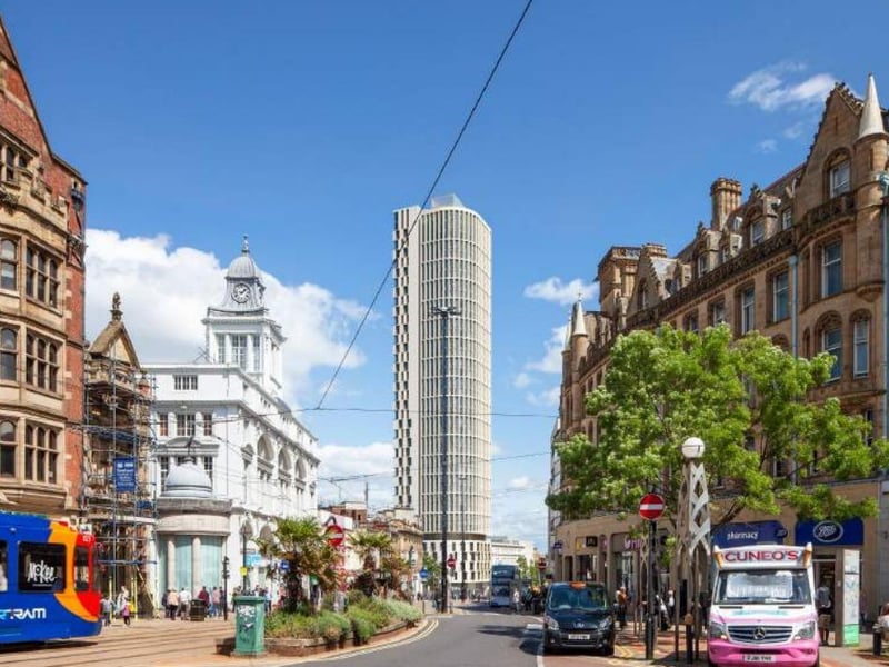 Artists's impression of the proposed Kings Tower near Sheffield High Street, could be the next project to transform the skyline, at 40 storeys.