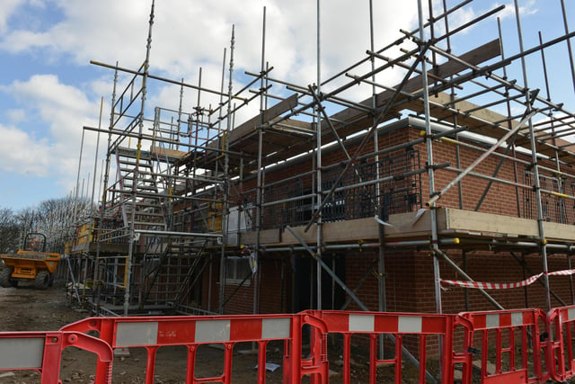 Building work on the addition to Holy Trinity School Seaton Carew in 2015.