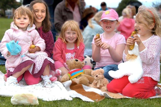 Children from the St Gabriel's playgroup enjoying themselves at the summer picnic in Barnes Park in 2008.
