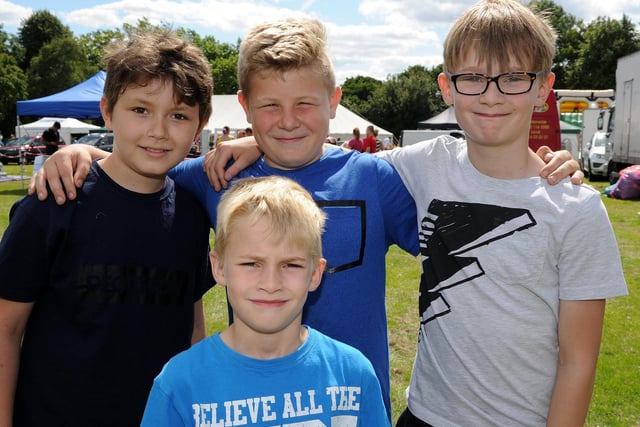 Nathan Leigh, Oliver Johnson, Dylan Puha and Daniel Johnson at Lowedges Festival in 2017