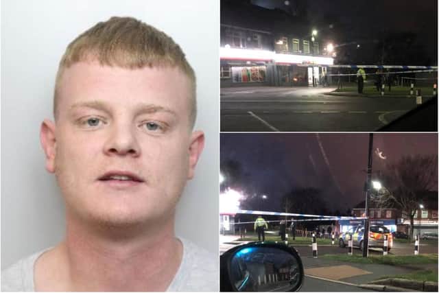Stephen Dunford was jailed for life yesterday after shooting at a group of children in a Sheffield street