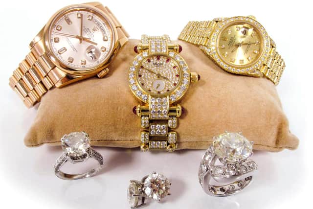 Some jewellery seized under the Proceeds of Crime Act (POCA) that was previously auctioned off in Sheffield