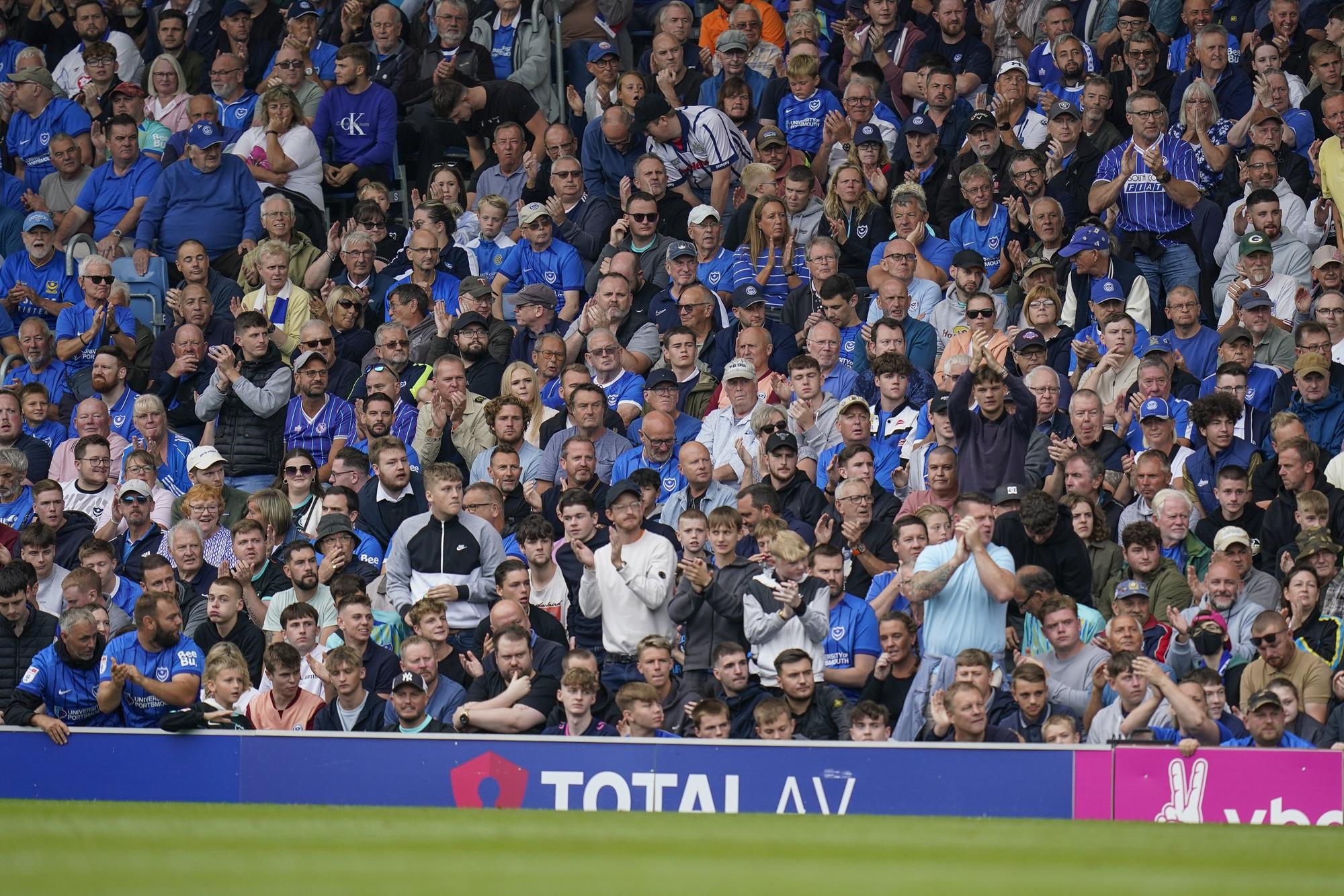 How Pompey's average attendance compares with their Championship rivals