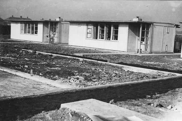 The houses in Lime Grove were quickly erected after the Second World War. Photo: Hartlepool Library Service.