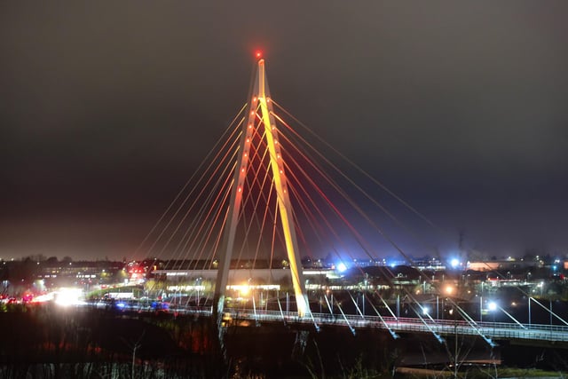 This shot really captures how impressive the Northern Spire looks when it is illuminated.
