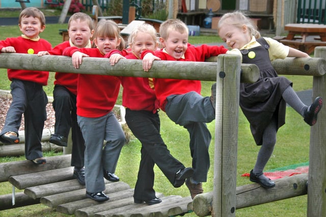 Thse three-year-olds were marching on an Army assault course to raise money for a party. Remember this from 11 years ago?