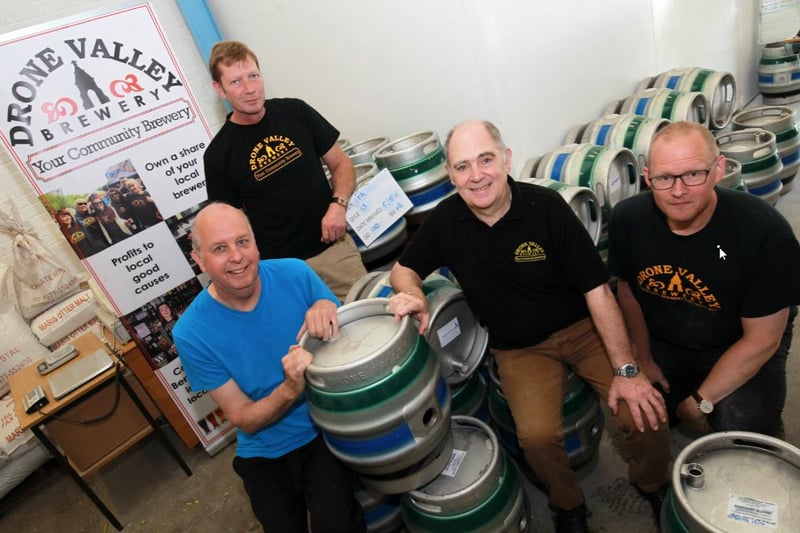 Located on the banks of the River Drone is the UK's only independent community brewery - each of its more than 400 members own a share in the brewery.
https://dronevalleybrewery.com
