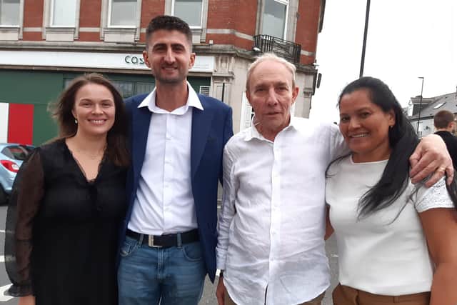 Salvatore Ilardi has retired after 25 years at Casanova restaurant, Crookes, but there are plans to keep a restaurant running at the site, on the corner of Marston Road, under new ownership. Pictured are Ruta Prakapaite, new owner Saimir Bezati, Salvatore Ilardi, and Angie Ilardi.