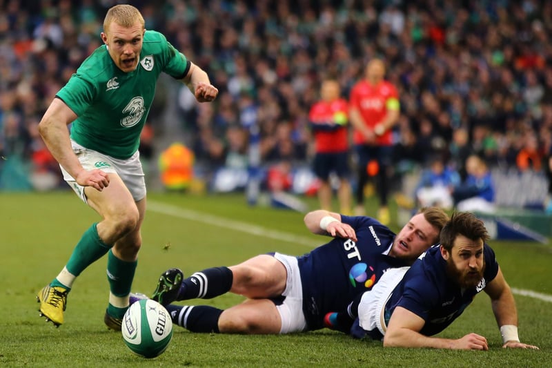 Ireland 35, Scotland 25: March 19, 2016, Six Nations
A mix-up between Stuart Hogg and Tommy Seymour gifted a try to Ireland's Keith Earls at the Aviva Stadium in Dublin  (Photo by Richard Heathcote/Getty Images)