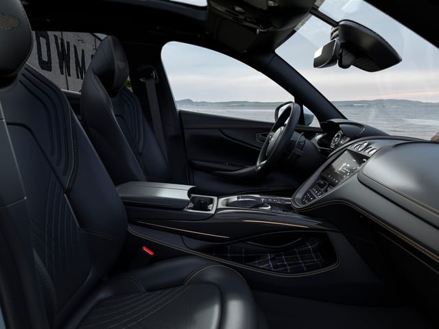 The obsidian monotone interior, one of three interior trim options including duotone and copper tan metallic.