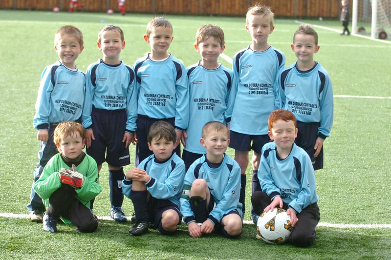 The Houghton Boys team line up for a photo before their game in the Russell Foster league in 2008. Can you spot a familiar face?