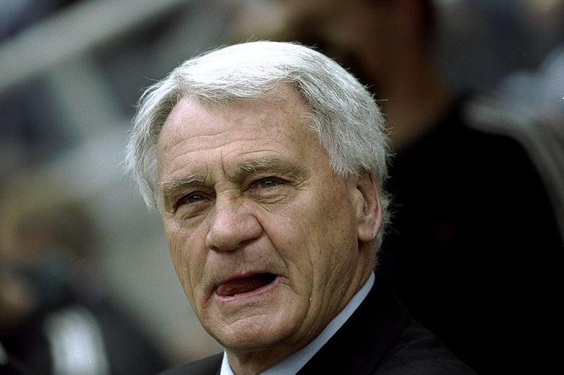 Sir Bobby Robson’s reign in charge of Newcastle United started in the perfect way with a scarcely believable 8-0 victory over Sheffield Wednesday. Five goals from Alan Shearer, one from Aaron Hughes and one from Gary Speed sealed victory on a fantastic day at St James’s Park.
(MandatoryCredit: Clive Mason /Allsport)