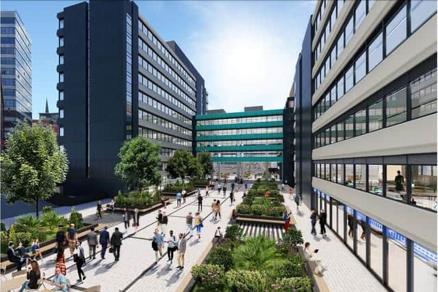 How the new courtyard could look. Artist's impression courtesy of: Hadfield Cawkwell Davidson