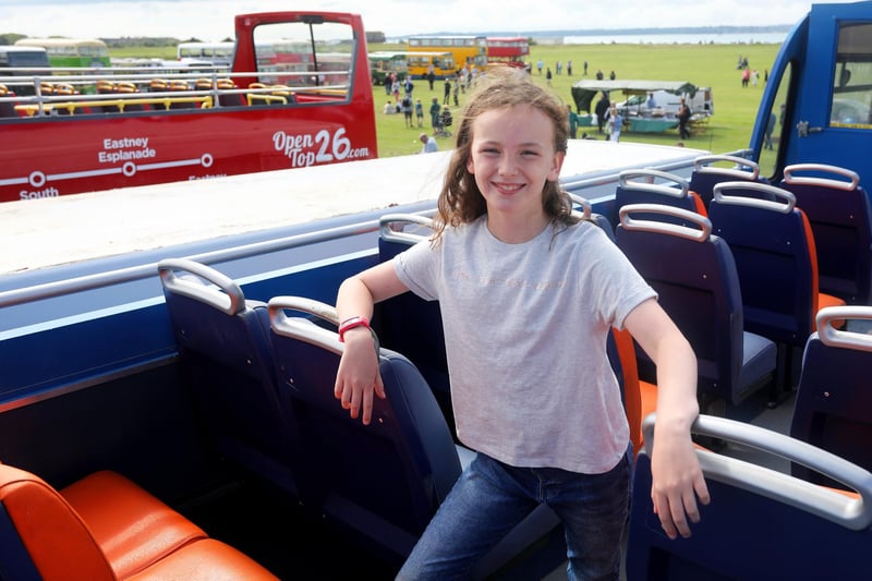 The Provincial Society Bus Rally at Stokes Bay in Gosport.

Pictured is Isabelle, 9, on a bus at the event.