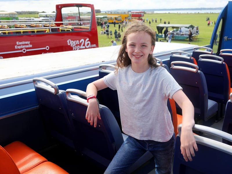 The Provincial Society Bus Rally at Stokes Bay in Gosport.

Pictured is Isabelle, 9, on a bus at the event.