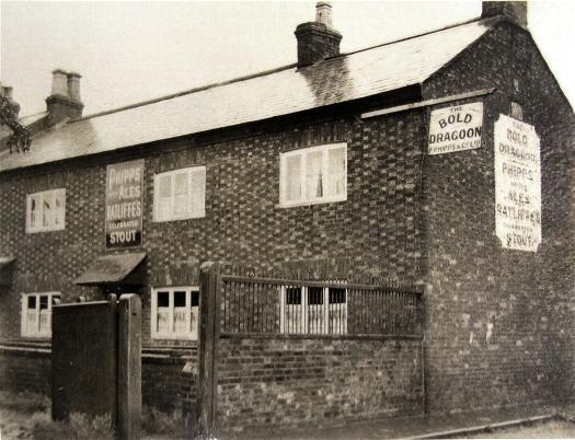 The Bold Dragoon in High Street, Weston Favell, was originally 'side on' to the road.
