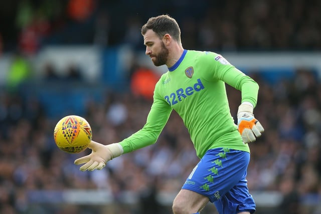 Andrew Lonergan during theChampionship match against Middlesbrough at Elland Road on November 19, 2017.