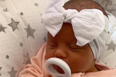 Baby Remiyah was born on April 21 to mum Alisha Bailey.