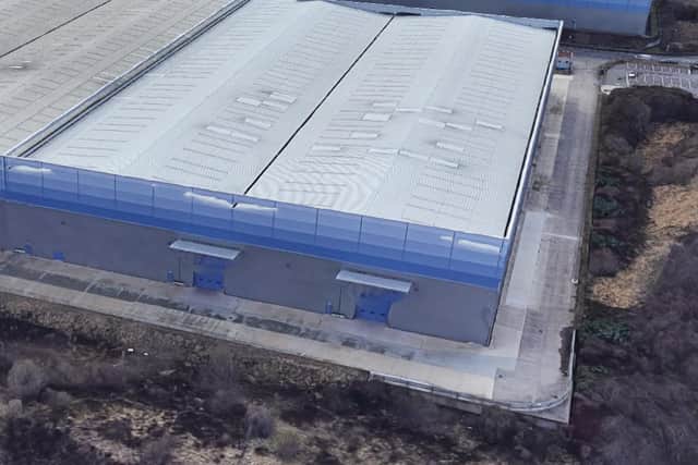 The warehouse in Tinsley, Sheffield, which is used by the clothing company PrettyLittleThing (pic: Google)