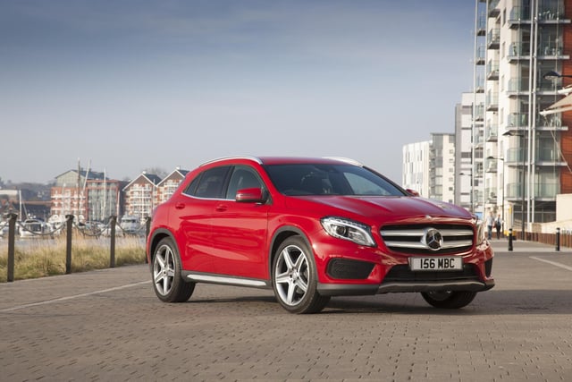 The first of two cars in the top 50 from the premium German brand, the GLA scored 98 per cent in the What Car? study. Brakes, engine electrics, fuel system and gearbox problems were most common but all were covered by warranty