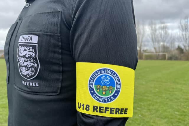 Sheffield’s junior referees will be given yellow armbands to wear in a bid to protect them from abuse and threats of violence.