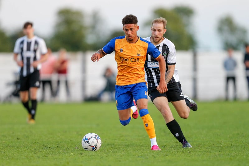 Mansfield Town's Tyrese Sinclair on the run.
