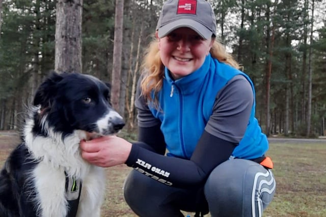 Debbie Fidler took up running in 2020. She has enjoyed taking her dog Coedy up to Sherwood Pines.