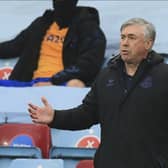 Everton's manager Carlo Ancelotti (AP Photo/Lindsey Parnaby, Pool)
