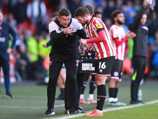 Sheffield United manager Paul Heckingbottom and midfielder Oliver Norwood are both one yellow card away from a ban: Simon Bellis / Sportimage