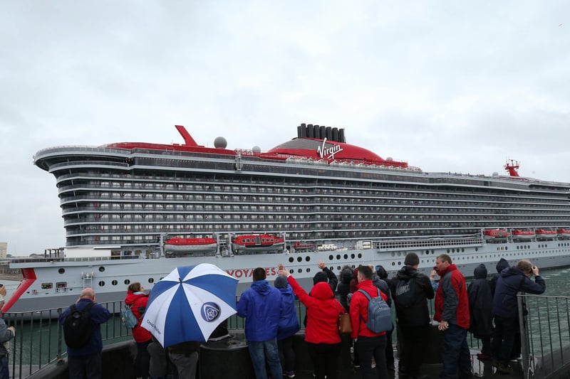 Arrival of Virgin cruise ship Scarlet Lady in Portsmouth
Picture: Chris Moorhouse