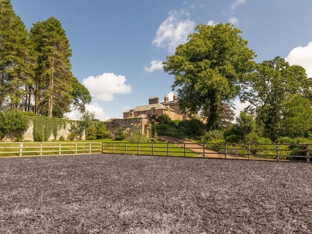 Dressage arena.