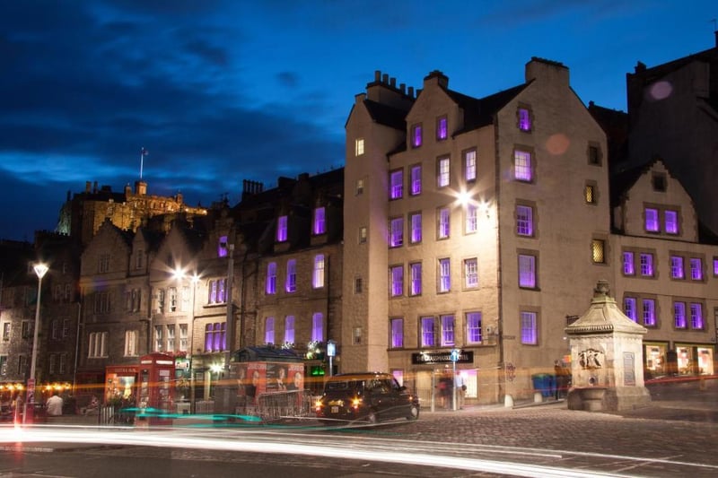 Located in the lively area of the same name, the Grassmarket Hotel is right next to a wide range of Edinburgh's best bars, restaurants and festival venues. A room for two for a weekend in August costs £316.