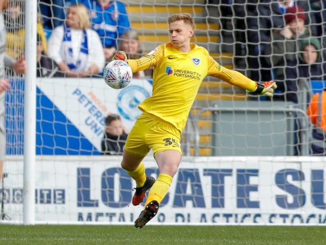 Been Pompey’s No1 keeper since dislodging Craig MacGillivray at Gillingham on New Year’s Day. The best save ratio for any keeper in the Football League.